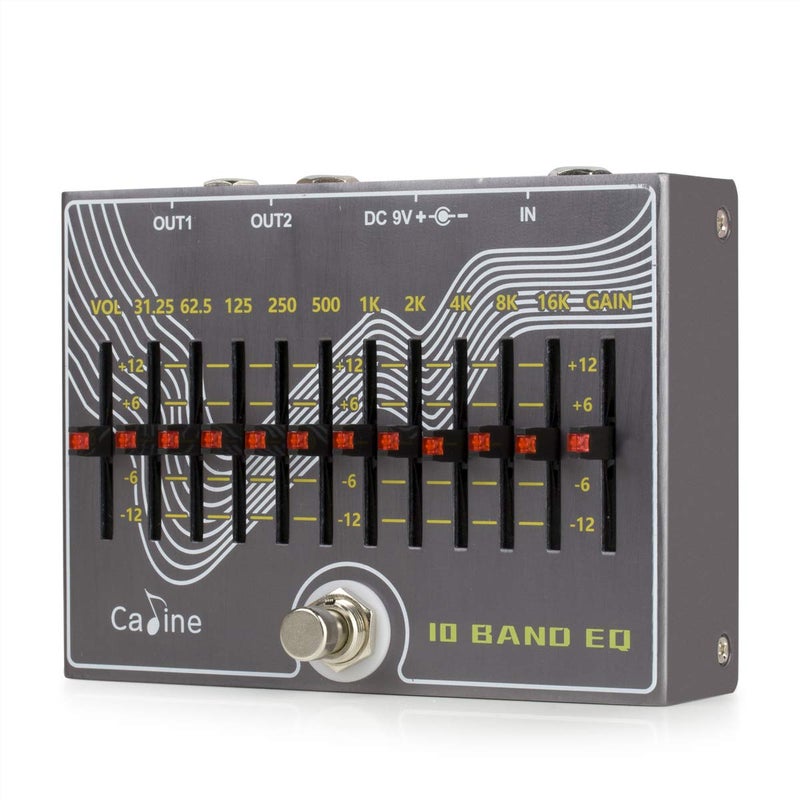 Caline CP-81 10 Band EQ Guitar Effect Pedal V3.0 - Use 500mA Power Supply (Not Included) - Image 4